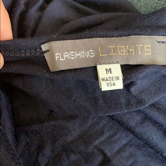 Flashing lights top size M black - Picture 3 of 4